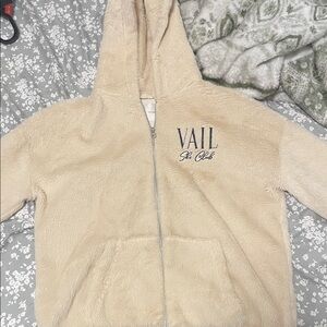 Teen Cream Fleece Jacket